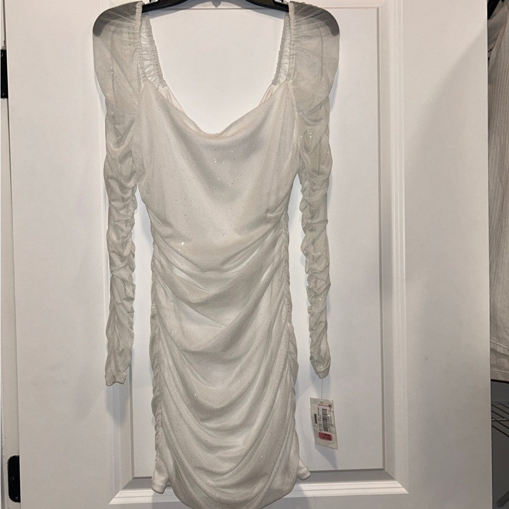 Darling White Long Sleeve Dress